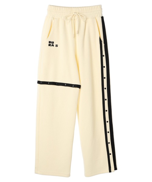 DURAS(デュラス)の「Backprint line pants(スウェットパンツ・レディース・チャコールグレー/ピンク/アイボリー・FREE)」の17枚目の写真