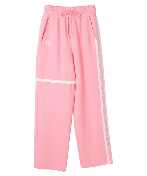 DURAS(デュラス)の「Backprint line pants(スウェットパンツ・レディース・チャコールグレー/ピンク/アイボリー・FREE)」の19枚目の写真
