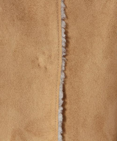 Another Edition（アナザーエディション）の「フェイクムートンフードコート/AEBC FAKE MOUTON HOOD（ムートンコート・レディース・グレー/ベージュ/オリーブ/ネイビー・MEDIUM/SMALL）」の19枚目の写真