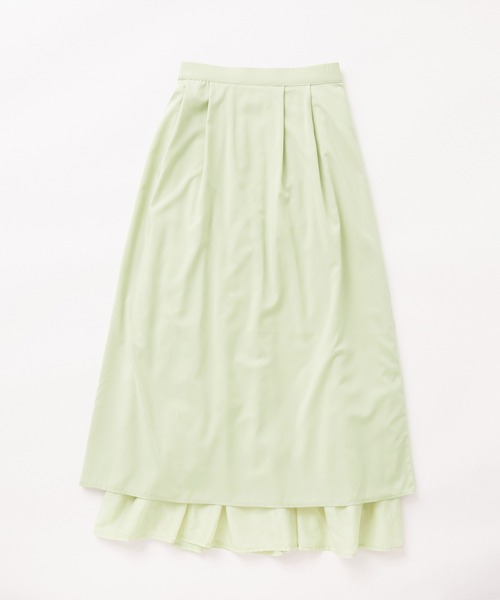 ROPE' PICNIC（ロペピクニック）の「綿シルクシアーボリュームタックスカート（スカート・レディース・オフホワイト/ピンク/ライトグリーン・38）」の20枚目の写真