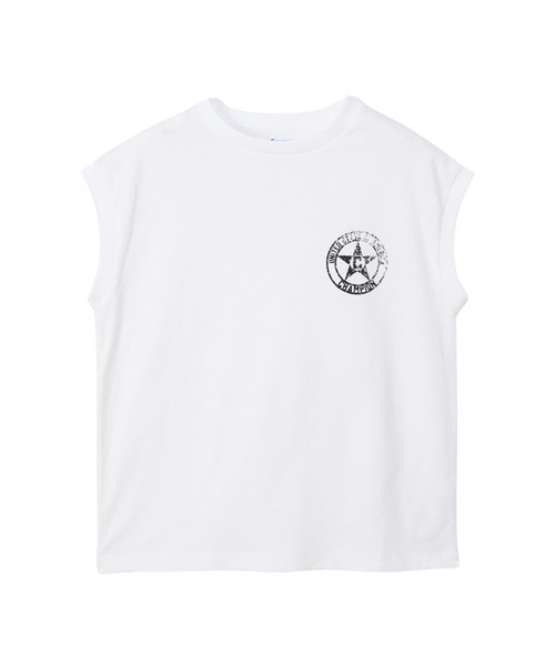 Champion(チャンピオン)の「【Champion/チャンピオン】レディース スリーブレスTシャツ(Tシャツ/カットソー・レディース・ブラック系その他/グリーン系その他/イエロー/ホワイト・MEDIUM/LARGE)」の2枚目の写真
