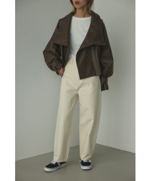 BLACK BY MOUSSY（ブラックバイマウジー）の「PUNA white denim（プナホワイトデニム）（デニムパンツ・レディース・ホワイト・23inch/24inch/25inch/26inch）」の12枚目の写真