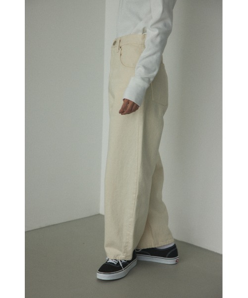 BLACK BY MOUSSY（ブラックバイマウジー）の「PUNA white denim（プナホワイトデニム）（デニムパンツ・レディース・ホワイト・23inch/24inch/25inch/26inch）」の13枚目の写真