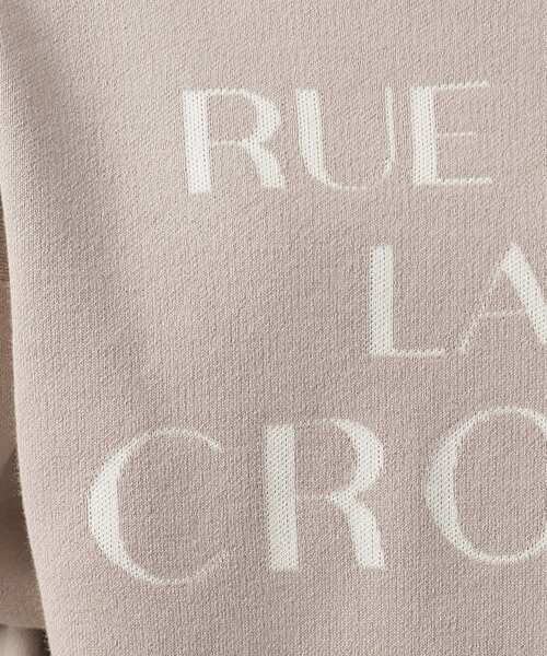 SHOO・LA・RUE（シューラルー）の「◆【洗える】上品見えする スウェットライク ロゴニット（ニット/セーター・レディース・ブルー系その他/ライトベージュ/グレー・02/03/04）」の7枚目の写真