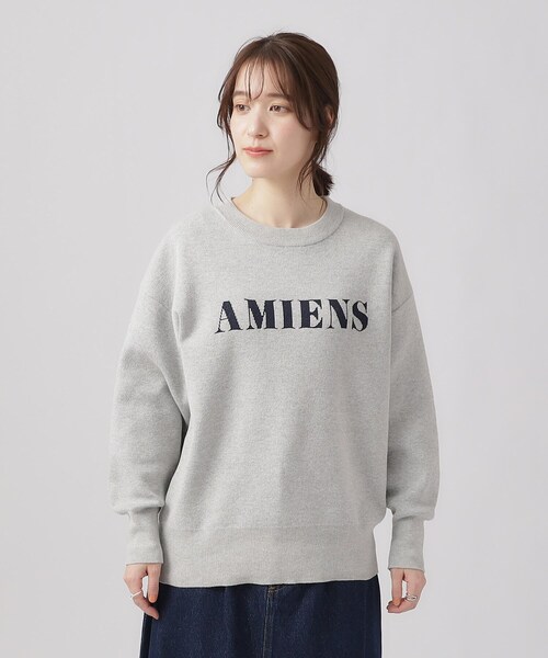 SHOO・LA・RUE（シューラルー）の「◆【洗える】上品見えする スウェットライク ロゴニット（ニット/セーター・レディース・ブルー系その他/ライトベージュ/グレー・02/03/04）」の16枚目の写真