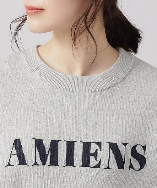 SHOO・LA・RUE（シューラルー）の「◆【洗える】上品見えする スウェットライク ロゴニット（ニット/セーター・レディース・ブルー系その他/ライトベージュ/グレー・02/03/04）」の19枚目の写真