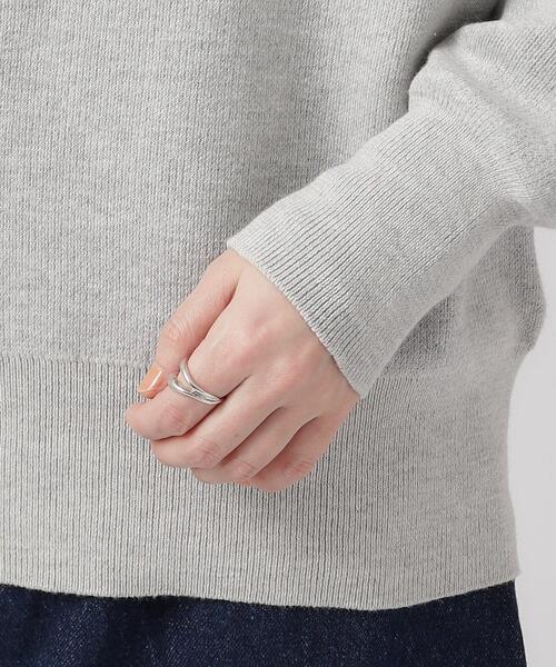 SHOO・LA・RUE（シューラルー）の「◆【洗える】上品見えする スウェットライク ロゴニット（ニット/セーター・レディース・ブルー系その他/ライトベージュ/グレー・02/03/04）」の20枚目の写真