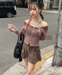 UGLY SHADOW | 韓国ブランド Uglyshadow アグリーシャドウ VELVET CANCAN SKIRT ボトムス ボトム スカート ミニスカ ミニスカート ベルベット ベルベットスカート ミニ丈 韓国ファッション(スカート)