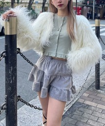 UGLY SHADOW | 韓国ブランド Uglyshadow アグリーシャドウ VELVET CANCAN SKIRT ボトムス ボトム スカート ミニスカ ミニスカート ベルベット ベルベットスカート ミニ丈 韓国ファッション(スカート)