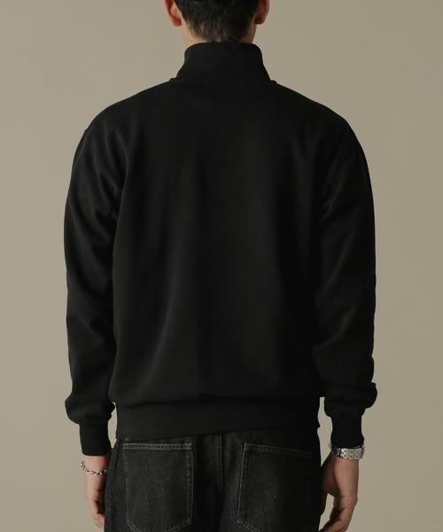 NANO universe（ナノユニバース）の「「NJ/CLUB」HOMESTOCK SORONA 裏毛ハーフジップスウェット(セットアップ可)（スウェット・メンズ・ブラック/ベージュ・M/L）」の18枚目の写真