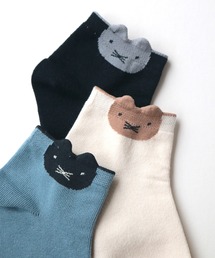 ねこポイントアンクルソックス 【3足組】