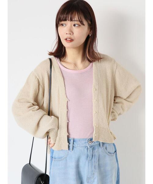 ehka sopo(エヘカソポ)の「袖配色シアーカットソー(Tシャツ/カットソー・レディース・オフホワイト/ブラック/ピンク・F)」の16枚目の写真