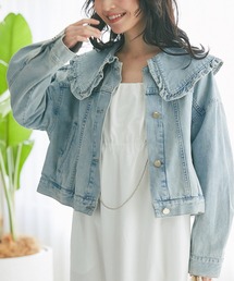 La boutique BonBon | フリルビッグカラーGジャン(デニムジャケット)