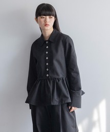 yuw | ペプラムシャツジャケット 106307(その他アウター)