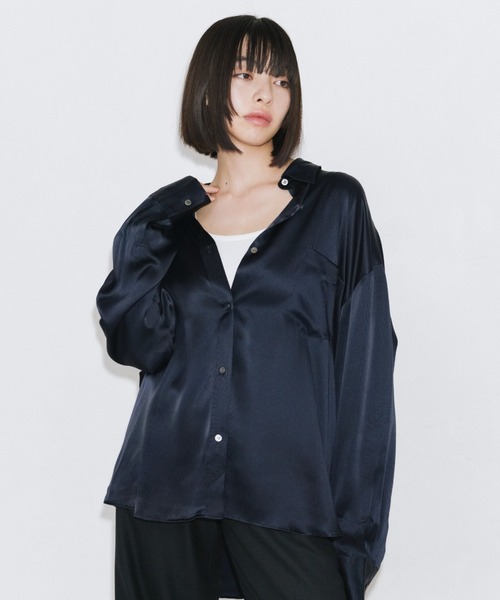 ENCIRCLE エンサークル Go to shirt シルク シャツ 日本製 ENCIRCLE/エンサークル】Go to silk shirt/ゴートゥーシルク