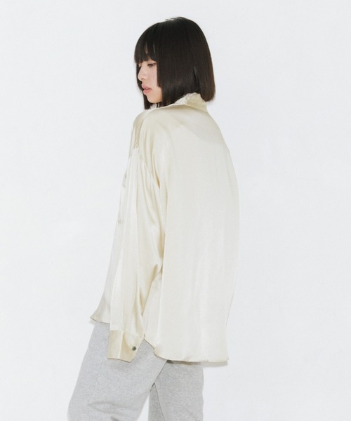 ENCIRCLE エンサークル Go to shirt シルク シャツ 日本製 ENCIRCLE/エンサークル】Go to silk shirt/ゴートゥーシルク
