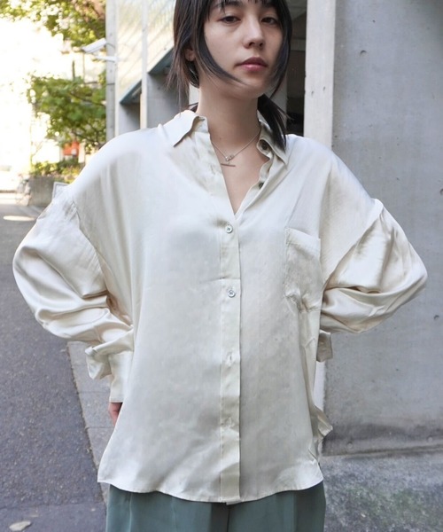 ENCIRCLE エンサークル Go to shirt シルク シャツ 日本製 ENCIRCLE/エンサークル】Go to silk shirt/ゴートゥーシルク
