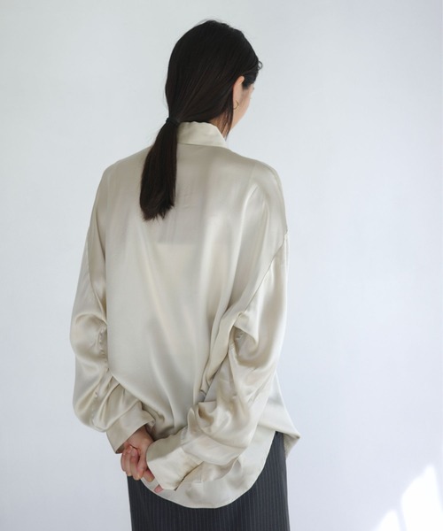 ENCIRCLE エンサークル Go to shirt シルク シャツ 日本製 ENCIRCLE/エンサークル】Go to silk shirt/ゴートゥーシルク