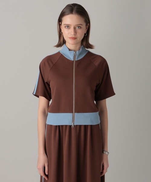 FOREVER 21(フォーエバー トゥエンティーワン)の「【2024SS】半袖トラックジャケット(ジャージ・レディース・ブラック/オフホワイト/ライトブラウン・FREE)」の21枚目の写真