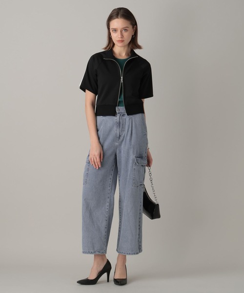 FOREVER 21(フォーエバー トゥエンティーワン)の「【2024SS】半袖トラックジャケット(ジャージ・レディース・ブラック/オフホワイト/ライトブラウン・FREE)」の16枚目の写真