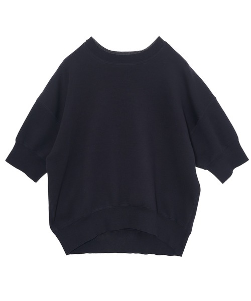 MICA&DEAL（マイカ＆ディール）の「スムースニットハーフスリーブニットプルオーバー（ニット/セーター・レディース・ライトベージュ/ライトブルー/ピンク/ダークネイビー・FREE）」の10枚目の写真