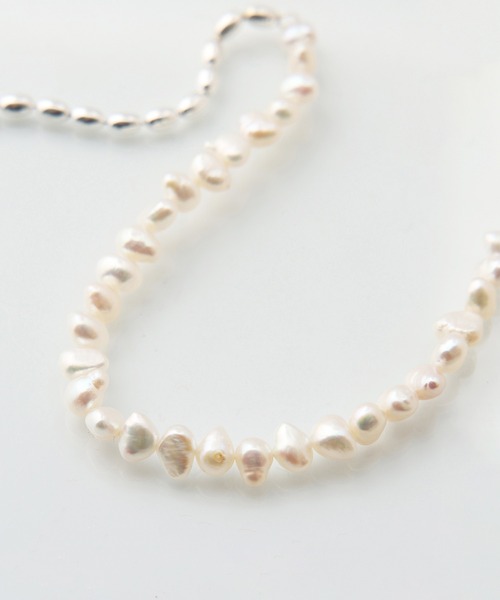 Jieda（ジエダ）の「PEARL SWITCHING NECKLACE（ネックレス・メンズ・シルバー・ONESIZE）」の3枚目の写真