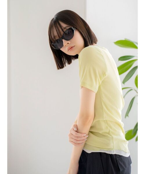 Ungrid(アングリッド)の「オーバルフレームサングラス(サングラス・レディース・ブラック/ブラウン・FREE)」の11枚目の写真