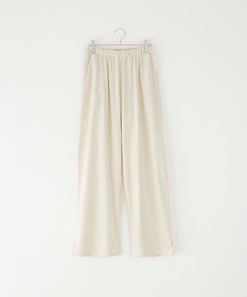 BASERANGE(ベースレンジ)の「【BASERANGE/ベースレンジ】CRAVAT PANTS:パンツ(その他パンツ・レディース・ホワイト×ホワイト・X-SMALL)」の1枚目の写真