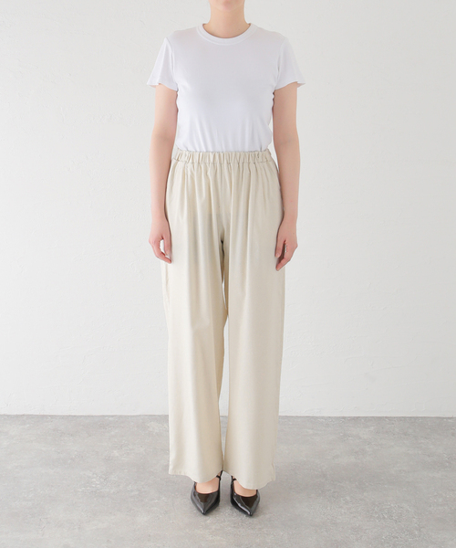 BASERANGE(ベースレンジ)の「【BASERANGE/ベースレンジ】CRAVAT PANTS:パンツ(その他パンツ・レディース・ホワイト×ホワイト・X-SMALL)」の2枚目の写真