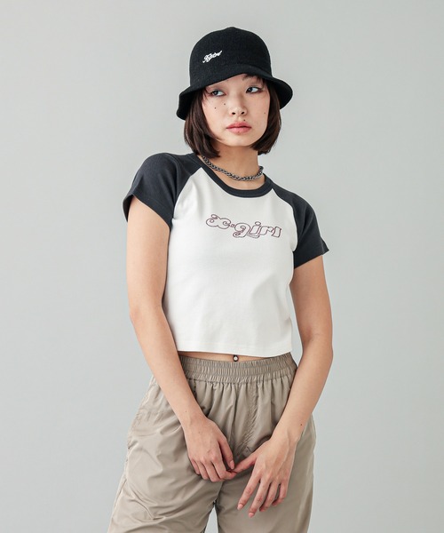 X-girl（エックスガール）の「LOGO BUCKET HAT（ハット・レディース・ブラック/ホワイト・ONE SIZE）」の15枚目の写真