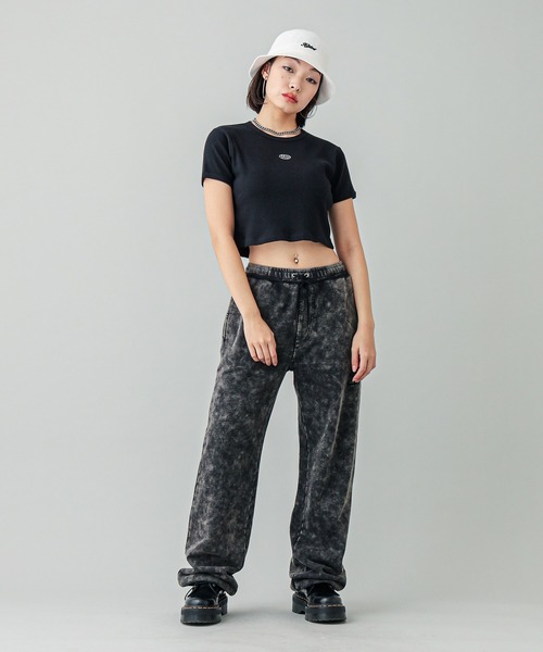 X-girl（エックスガール）の「LOGO BUCKET HAT（ハット・レディース・ブラック/ホワイト・ONE SIZE）」の10枚目の写真