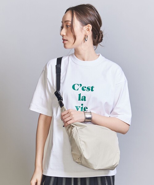 BEAUTY&YOUTH UNITED ARROWS(ビューティーアンドユースユナイテッドアローズ)の「ライト ナイロン クロス ショルダーバッグ スモール(ショルダーバッグ・メンズ・ブラック/ダークグリーン/オフホワイト/ダークグレー/ベージュ・FREE)」の6枚目の写真