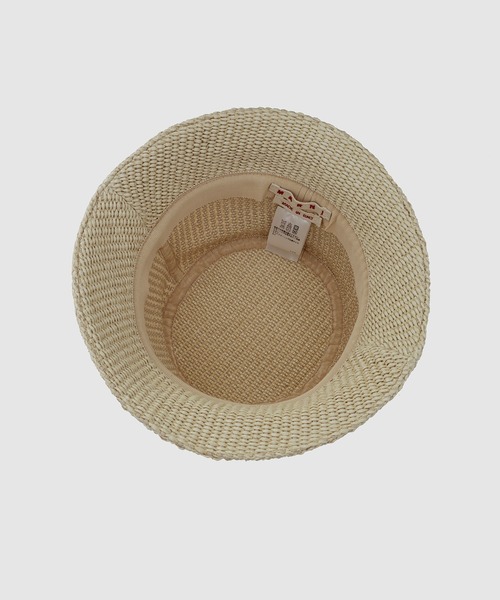 MARNI（マルニ）の「COTTON NYLON / マルニロゴハット（ハット・レディース・ライトピンク/ナチュラル/ブラック・M）」の7枚目の写真