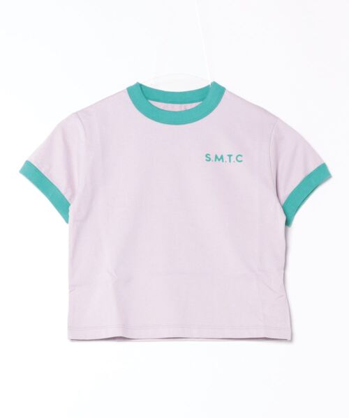Smoothy（スムージー）の「Smoothy Ringer T shirt / スムージー リンガー Tシャツ（Tシャツ/カットソー・キッズ・ホワイト×ピンク/パープル系その他・SMALL/MEDIUM/LARGE/X-LARGE）」の9枚目の写真