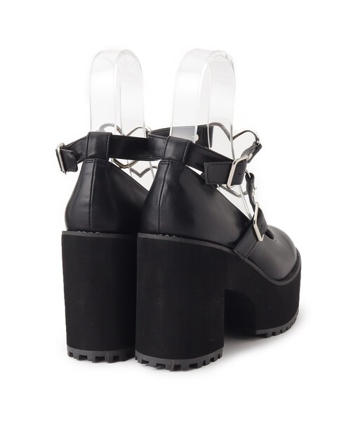 cs T&P（シーエスティーアンドピー）の「厚底ハートベルト付きパンプス 24SS（パンプス・レディース・ブラック/ブラック系1/ピンク系・S/M/L/LL）」の13枚目の写真