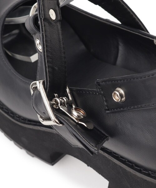 cs T&P（シーエスティーアンドピー）の「厚底ハートベルト付きパンプス 24SS（パンプス・レディース・ブラック/ブラック系1/ピンク系・S/M/L/LL）」の18枚目の写真