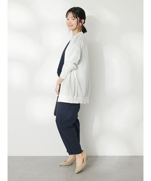 CRAFT STANDARD BOUTIQUE（クラフトスタンダードブティック）の「強撚綿ニットカーディガン（カーディガン/ボレロ・レディース・アイボリー/ネイビー/イエロー/レッド/グレー・FREE）」の16枚目の写真