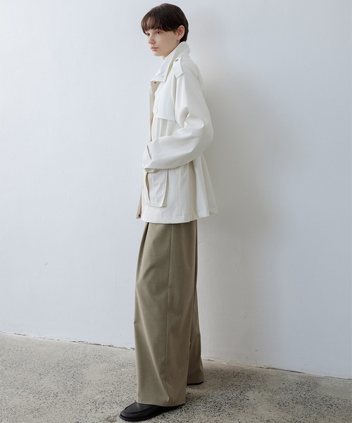 ヤコ様 wjk ネップツイード クロップドパンツ M 最上級 ホワイトタグ