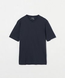 パウダリーコットン VネックTシャツ