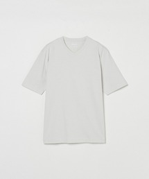 パウダリーコットン VネックTシャツ