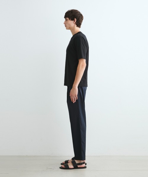 three dots(スリードッツ)の「パウダリーコットン VネックTシャツ(Tシャツ/カットソー・メンズ・ホワイト/ネイビー/ブラック/ライトグレー・LARGE/MEDIUM/SMALL)」の10枚目の写真