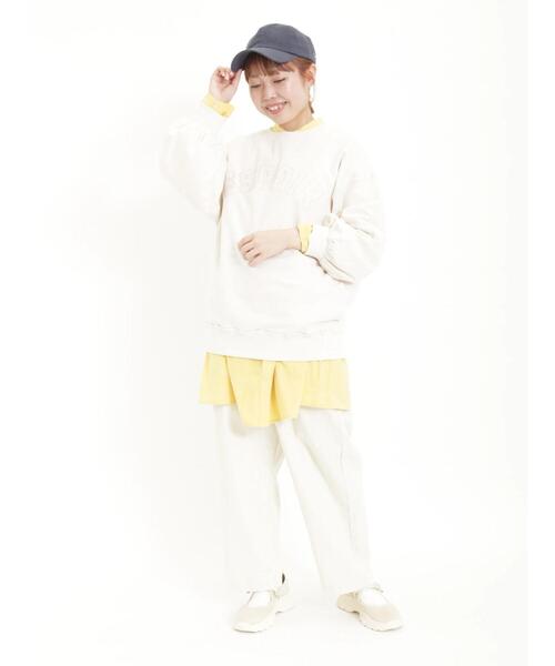 Samansa Mos2（サマンサ モスモス）の「リネンバックロゴ刺繍キャップ（ハット・レディース・ネイビー/ベージュ/キャメル・F）」の5枚目の写真