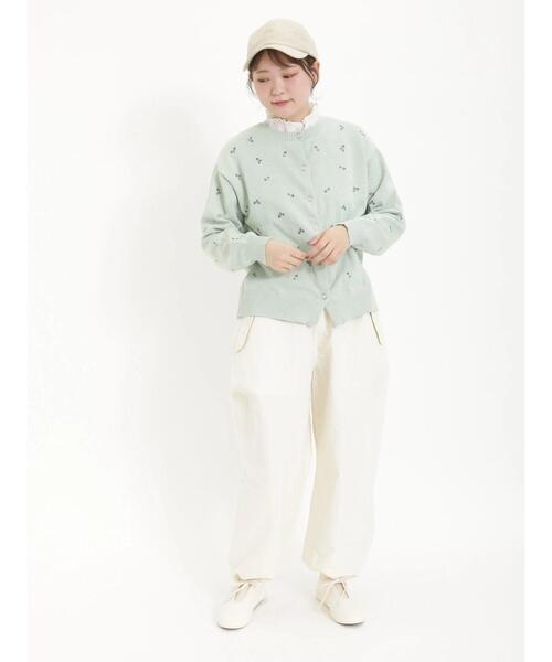 Samansa Mos2（サマンサ モスモス）の「リネンバックロゴ刺繍キャップ（ハット・レディース・ネイビー/ベージュ/キャメル・F）」の10枚目の写真