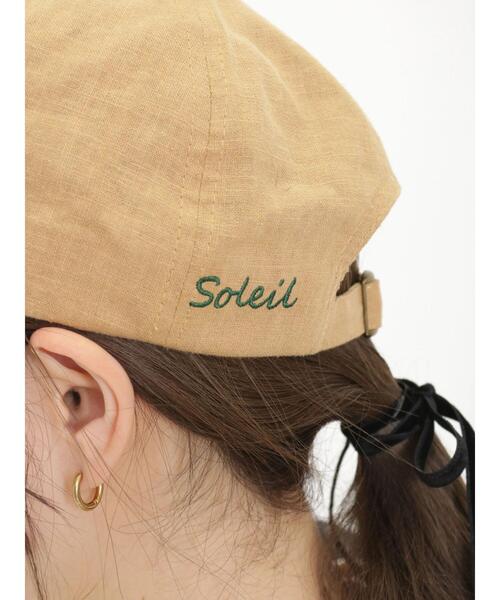 Samansa Mos2（サマンサ モスモス）の「リネンバックロゴ刺繍キャップ（ハット・レディース・ネイビー/ベージュ/キャメル・F）」の13枚目の写真