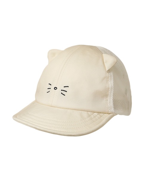 14+(イチヨンプラス)の「Mesh Base Cat Cap(キャップ・キッズ・ピンク/パープル/ブラック/ホワイト・kids-L/kids-XL)」の2枚目の写真