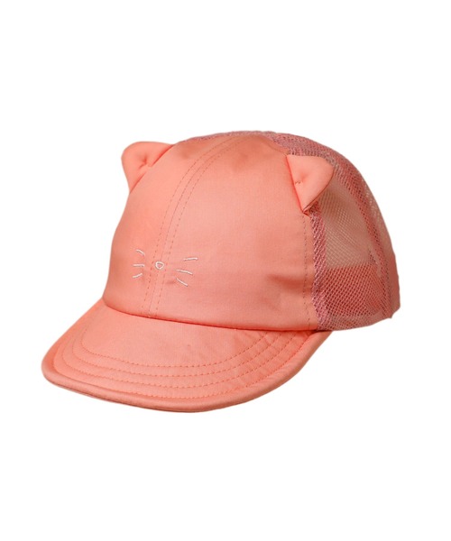 14+(イチヨンプラス)の「Mesh Base Cat Cap(キャップ・キッズ・ピンク/パープル/ブラック/ホワイト・kids-L/kids-XL)」の4枚目の写真