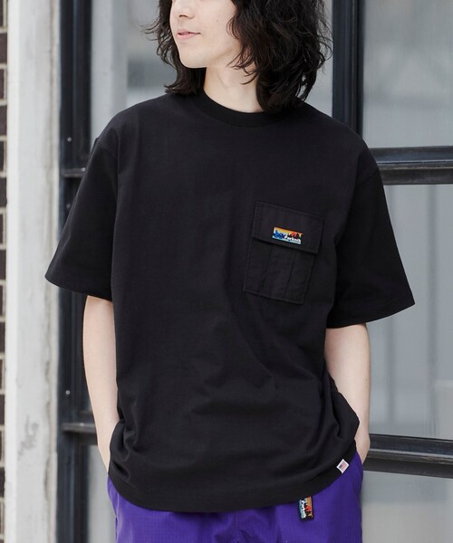 coen(コーエン)の「<Parknik>アウトドアポケットTシャツ(Tシャツ/カットソー・メンズ・ホワイト/パープル/ベージュ/ブラック/ネイビー・S/XL/L/M)」の2枚目の写真
