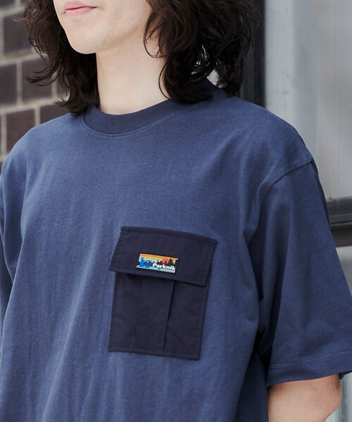 coen(コーエン)の「<Parknik>アウトドアポケットTシャツ(Tシャツ/カットソー・メンズ・ホワイト/パープル/ベージュ/ブラック/ネイビー・S/XL/L/M)」の7枚目の写真