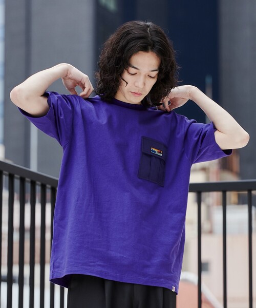 coen(コーエン)の「<Parknik>アウトドアポケットTシャツ(Tシャツ/カットソー・メンズ・ホワイト/パープル/ベージュ/ブラック/ネイビー・S/XL/L/M)」の8枚目の写真
