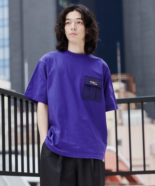 coen(コーエン)の「<Parknik>アウトドアポケットTシャツ(Tシャツ/カットソー・メンズ・ホワイト/パープル/ベージュ/ブラック/ネイビー・S/XL/L/M)」の12枚目の写真